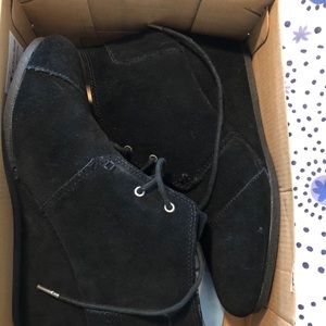 Toms Desert Wedge sz10 Black